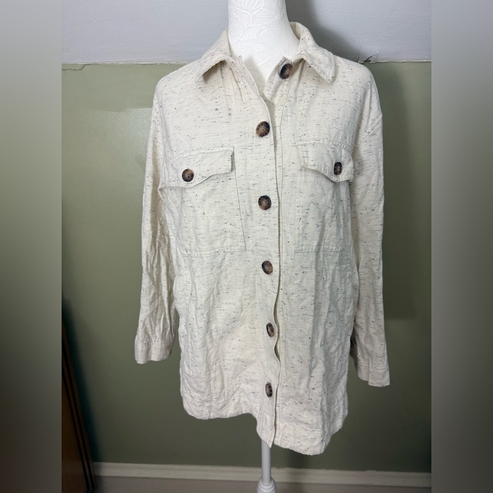 Madewell Donegal Flannel Oversized Shacket